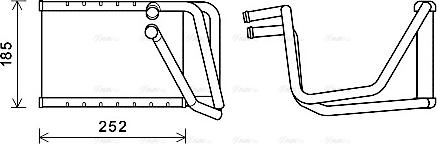 Ava Quality Cooling HY6438 - Теплообменник, отопление салона unicars.by