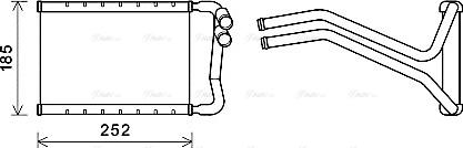 Ava Quality Cooling HY6437 - Теплообменник, отопление салона unicars.by