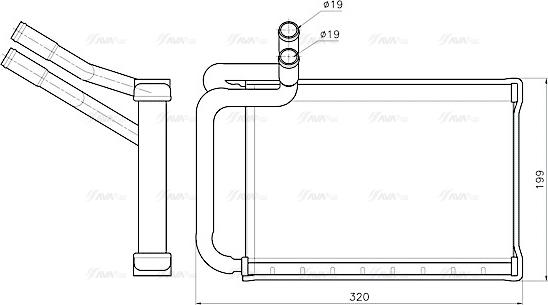 Ava Quality Cooling HY6603 - Теплообменник, отопление салона unicars.by