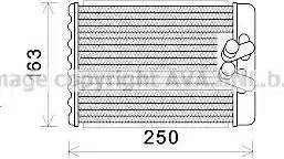 Ava Quality Cooling HY6232 - Теплообменник, отопление салона unicars.by