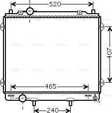 Ava Quality Cooling HY 2162 - Радиатор, охлаждение двигателя unicars.by