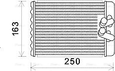 Ava Quality Cooling HYA6232 - Теплообменник, отопление салона unicars.by