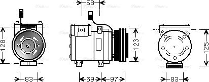 Ava Quality Cooling HYAK198 - Компрессор кондиционера unicars.by