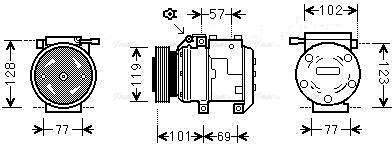 Ava Quality Cooling HYAK222 - Компрессор кондиционера unicars.by