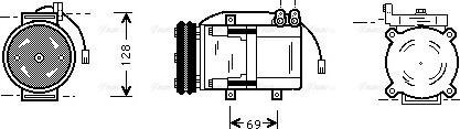 Ava Quality Cooling HY K063 - Компрессор кондиционера unicars.by