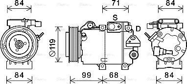 Ava Quality Cooling HYK365 - Компрессор кондиционера unicars.by