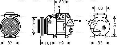 Ava Quality Cooling HY K240 - Компрессор кондиционера unicars.by