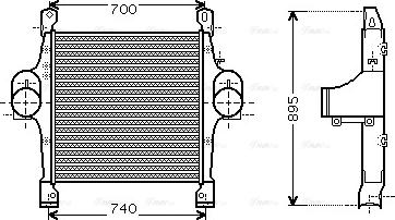 Ava Quality Cooling IV 4069 - Интеркулер, теплообменник турбины unicars.by