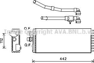 Ava Quality Cooling IV6114 - Теплообменник, отопление салона unicars.by