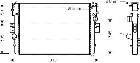 Ava Quality Cooling IVA2057 - Радиатор, охлаждение двигателя unicars.by