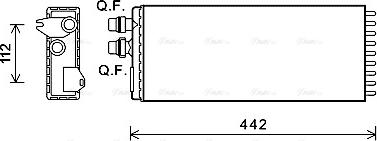 Ava Quality Cooling IVA6113 - Теплообменник, отопление салона unicars.by