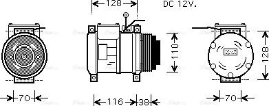 Ava Quality Cooling IVAK074 - Компрессор кондиционера unicars.by