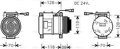 Ava Quality Cooling IVAK072 - Компрессор кондиционера unicars.by