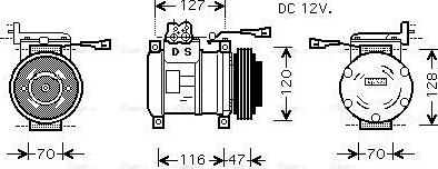 Ava Quality Cooling IVAK077 - Компрессор кондиционера unicars.by