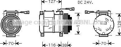 Ava Quality Cooling IV K073 - Компрессор кондиционера unicars.by