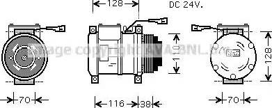 Ava Quality Cooling IV K072 - Компрессор кондиционера unicars.by