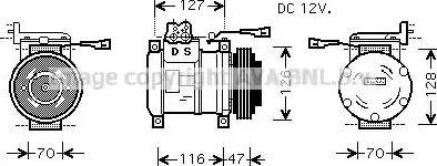 Ava Quality Cooling IV K077 - Компрессор кондиционера unicars.by