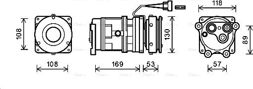 Ava Quality Cooling JDAK019 - Компрессор кондиционера unicars.by