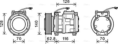 Ava Quality Cooling JDAK014 - Компрессор кондиционера unicars.by