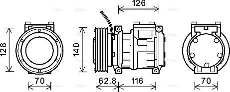 Ava Quality Cooling JDAK026 - Компрессор кондиционера unicars.by