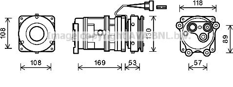 Ava Quality Cooling JDK019 - Компрессор кондиционера unicars.by