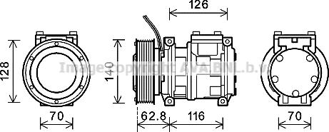 Ava Quality Cooling JDK026 - Компрессор кондиционера unicars.by