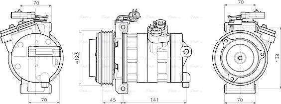 Ava Quality Cooling JEAK092 - Компрессор кондиционера unicars.by