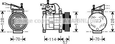 Ava Quality Cooling JE K034 - Компрессор кондиционера unicars.by