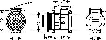 Ava Quality Cooling JEAK032 - Компрессор кондиционера unicars.by