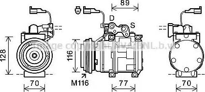 Ava Quality Cooling JEK056 - Компрессор кондиционера unicars.by