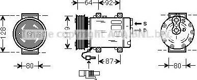 Ava Quality Cooling JE K039 - Компрессор кондиционера unicars.by