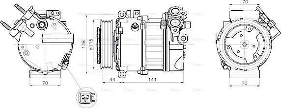 Ava Quality Cooling JRAK061 - Компрессор кондиционера unicars.by