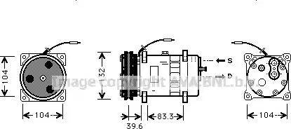 Ava Quality Cooling JR K024 - Компрессор кондиционера unicars.by