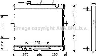 Ava Quality Cooling KA2023 - Радиатор, охлаждение двигателя unicars.by