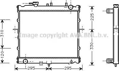 Ava Quality Cooling KA2022 - Радиатор, охлаждение двигателя unicars.by