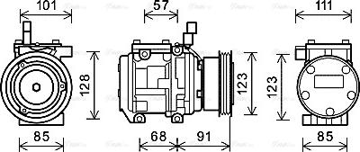 Ava Quality Cooling KAAK145 - Компрессор кондиционера unicars.by