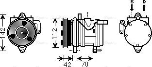 Ava Quality Cooling KAK168 - Компрессор кондиционера unicars.by