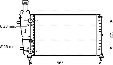 Ava Quality Cooling LC 2066 - Радиатор, охлаждение двигателя unicars.by