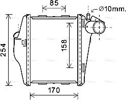 Ava Quality Cooling MC4015 - Интеркулер, теплообменник турбины unicars.by