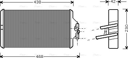 Ava Quality Cooling ME 6187 - Теплообменник, отопление салона unicars.by