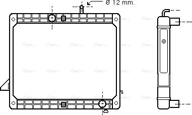 Ava Quality Cooling ME2175 - Радиатор, охлаждение двигателя unicars.by