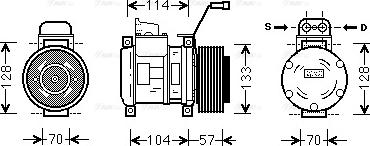 Ava Quality Cooling MEAK190 - Компрессор кондиционера unicars.by