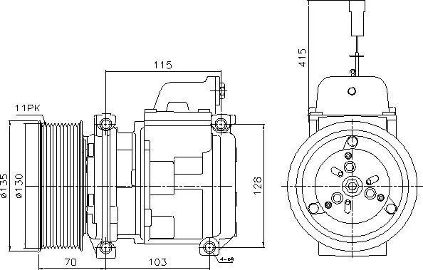 Ava Quality Cooling MEAK356 - Компрессор кондиционера unicars.by