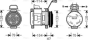 Ava Quality Cooling ME K189 - Компрессор кондиционера unicars.by