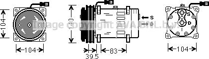 Ava Quality Cooling MFK004 - Компрессор кондиционера unicars.by