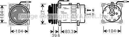 Ava Quality Cooling MFK002 - Компрессор кондиционера unicars.by