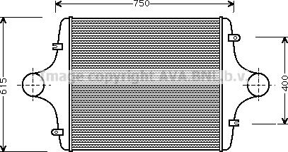 Ava Quality Cooling MN4009 - Интеркулер, теплообменник турбины unicars.by