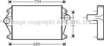 Ava Quality Cooling MN 4037 - Интеркулер, теплообменник турбины unicars.by