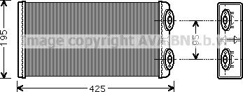 Ava Quality Cooling MN6029 - Теплообменник, отопление салона unicars.by