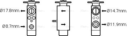 Ava Quality Cooling MN1082 - Расширительный клапан, кондиционер unicars.by